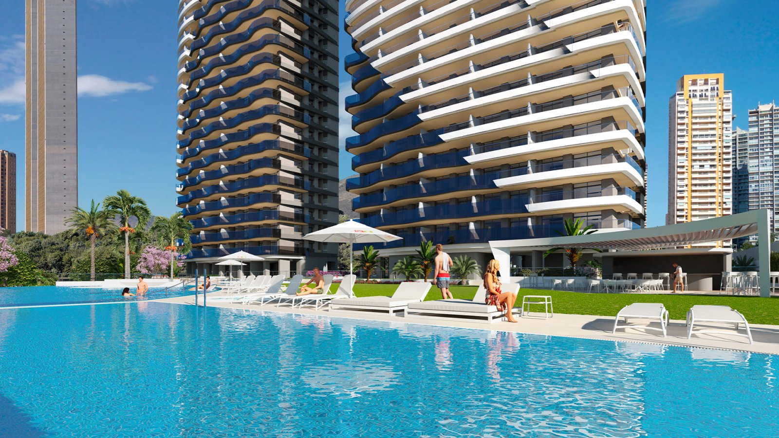 In der lebhaften Stadt Benidorm gelegen, bietet dieser Wohnkomplex eine Auswahl von 168 Immobilien, darunter Apartments und Penthäuser. Entworfen für In der lebhaften Stadt Benidorm gelegen, bietet dieser Wohnkomplex eine Auswahl von 168 Immobilien, darunter Apartments und Penthäuser. Entworfen für