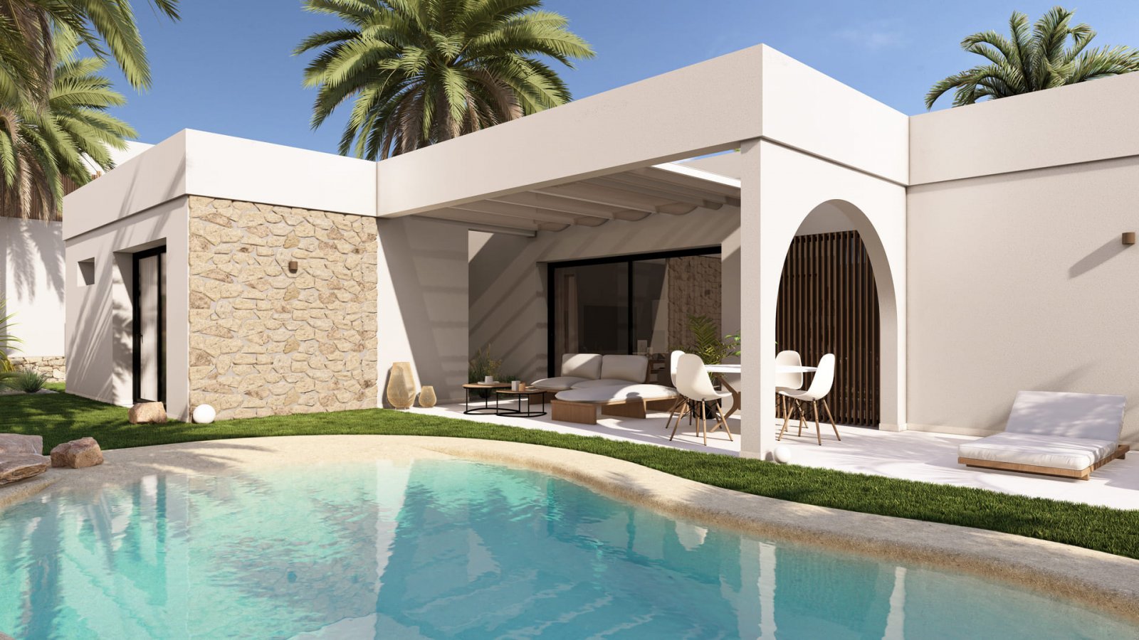 In der charmanten Region Murcia gelegen, bietet diese exklusive Sammlung freistehender Chalets ein außergewöhnliches Wohnumfeld. Jedes ist so gestalt In der charmanten Region Murcia gelegen, bietet diese exklusive Sammlung freistehender Chalets ein außergewöhnliches Wohnumfeld. Jedes ist so gestalt